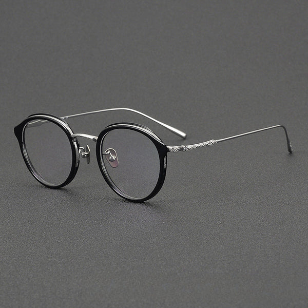 Varma Vintage Titanium Round Glasses Frame