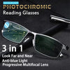 Smart Zoom Anti-Blue Light Frameless Reading Glasses