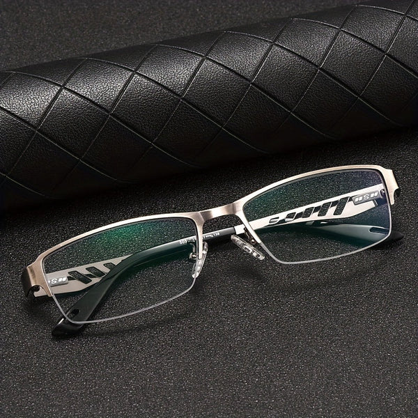 Color-Changing Business Aluminum Alloy Myopia Glasses