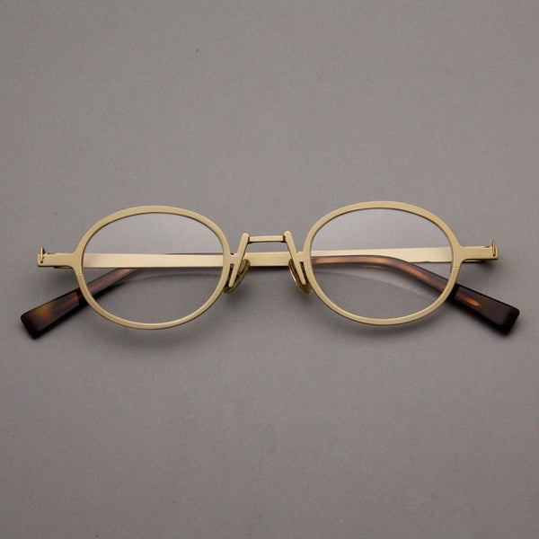 Metal Oval Glasses Frames V01