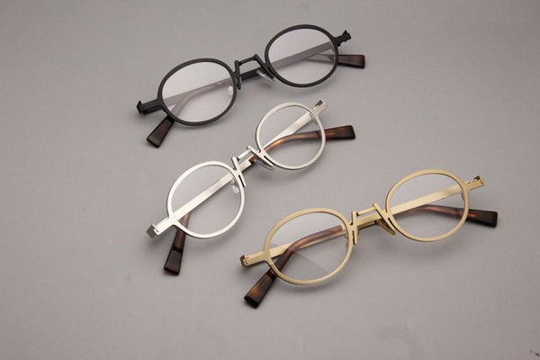 Metal Oval Glasses Frames V01
