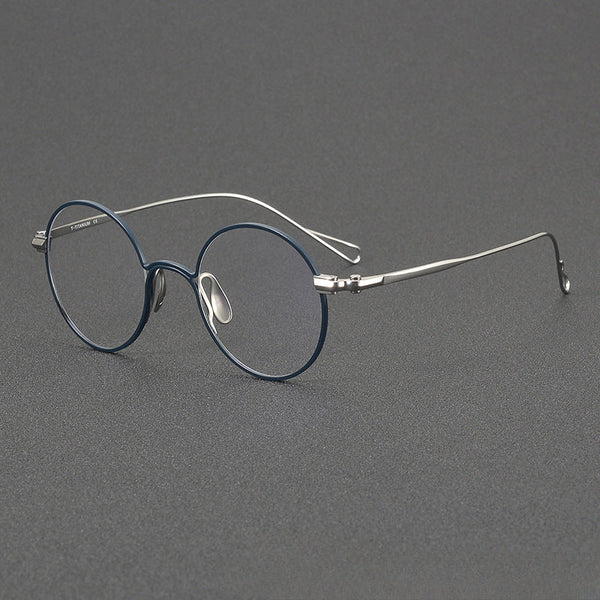Gunn Vintage Titanium Round Glasses Frame
