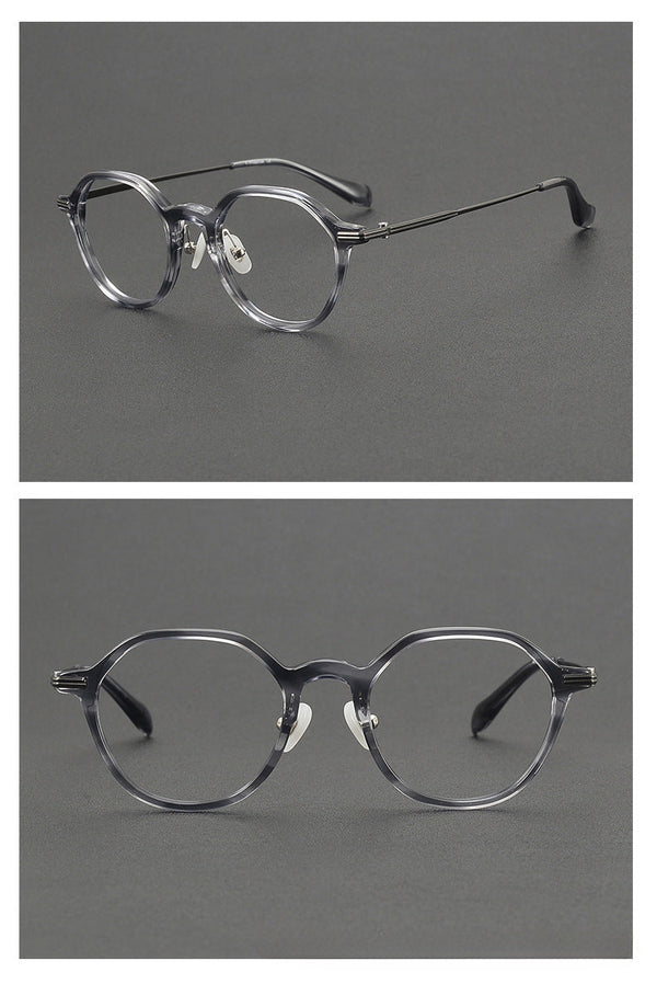 Wexler Vintage Titanium Round Glasses Frame