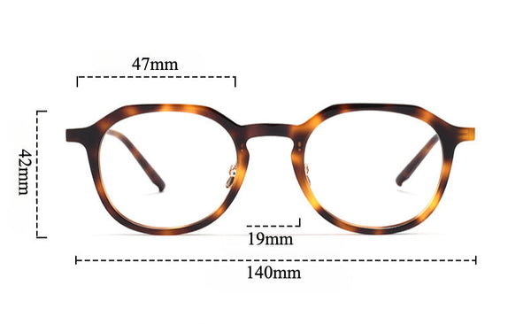 Royce Vintage Square Ultra-light Titanium Glasses Frame