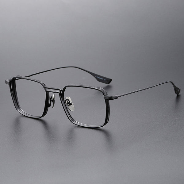 Rectangle Metal Optical Glasses Hyperopia Anti-Blue Light Reading Glasses