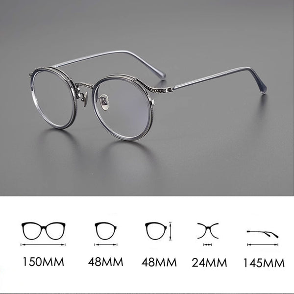Hamo Vintage Round Glasses Frame