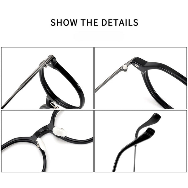 Wexler Vintage Titanium Round Glasses Frame