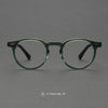 Lox Retro Oval Acetate Glasses Frame