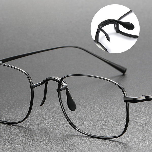 Retro Titanium Square Glasses Frame KJ45