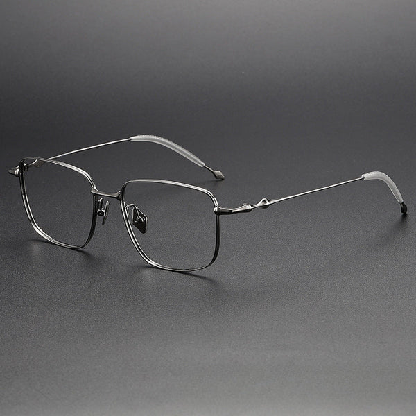 Jonah Vintage Titanium Square Glasses Frame