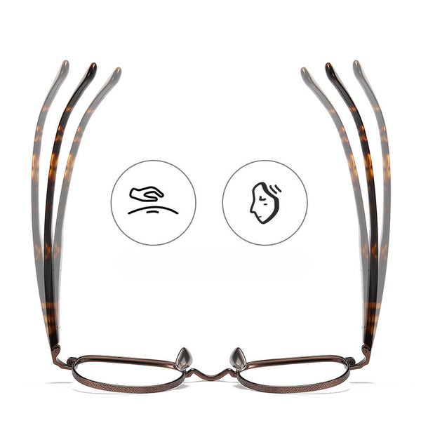 Retro Titanium Square Glasses Frame SM217