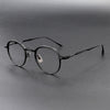Ngo Vintage Round Titanium Foldable Eyeglasses Frame