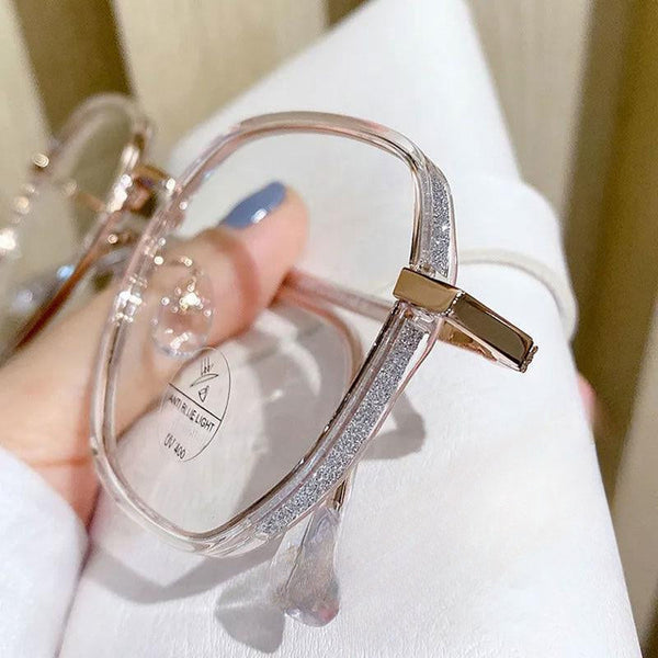 Women's Diamond Photochromism Anti-Blue Light Presbyopia Glasses