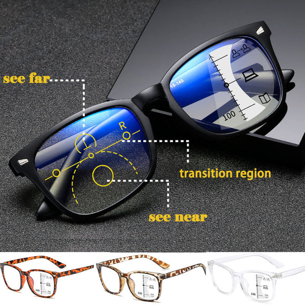 New Multi-Focus Full-Frame Reading Glasses Fashion Business - CML8858
