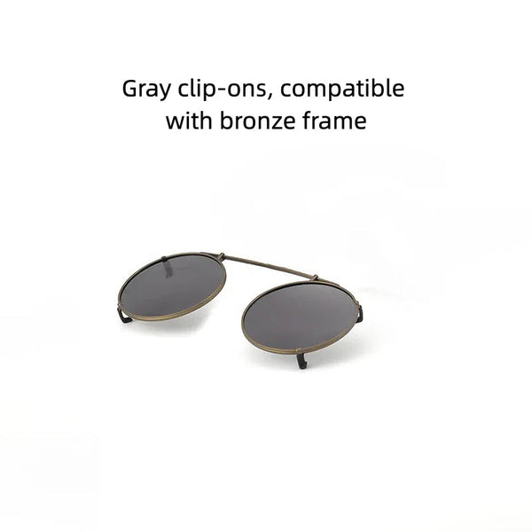 Monroe Titanium Round Clip-ons Sunglasses