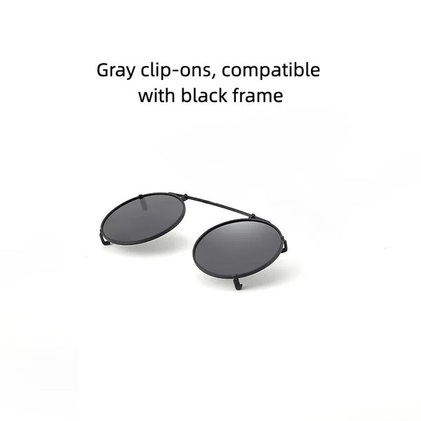 Monroe Titanium Round Clip-ons Sunglasses