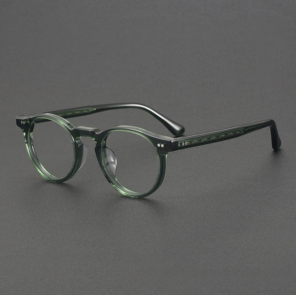 Lox Retro Oval Acetate Glasses Frame