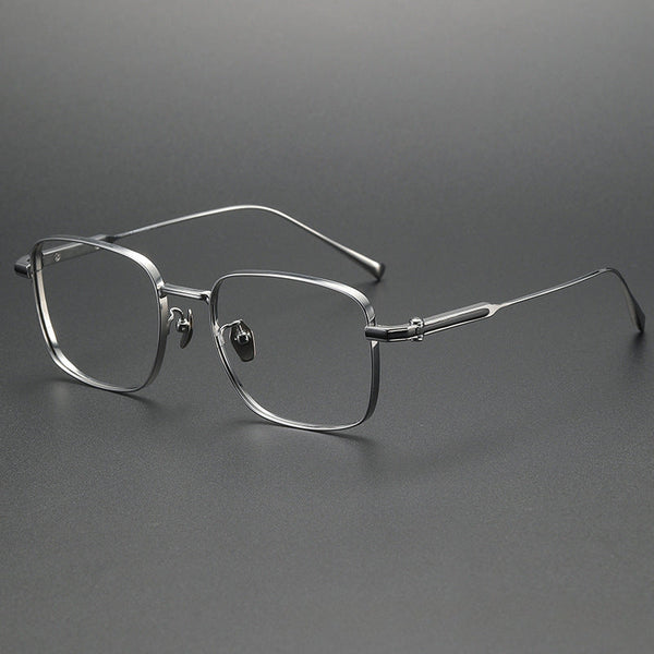 Retro Titanium Square Glasses Frame 80984