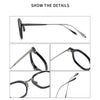 Tacho Classic Oval Acetate Glasses Frame