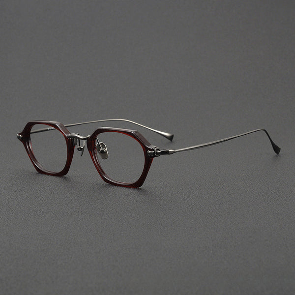 Tosta Vintage Titanium Polygon Glasses Frame