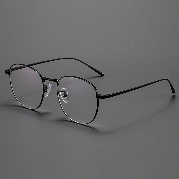 Titanium Vintage Round Eyeglasses Frames ST1052