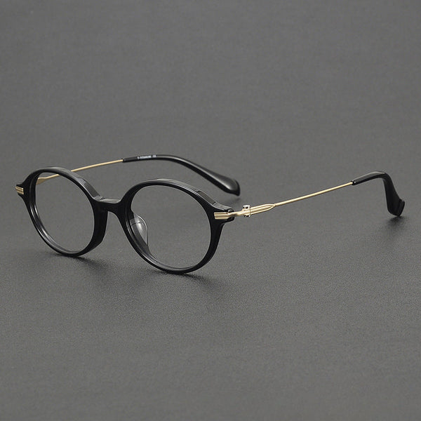 Finley Vintage Titanium Oval Glasses Frame