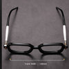 Wellington Vintage Retro Rectangle Acetate Optical Glasses Hyperopia Anti-Blue Light Reading Glasses