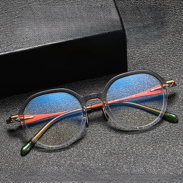 Scott Retro Round Titanium Glasses Frame