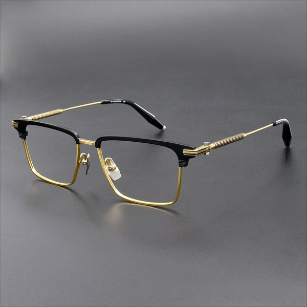 Sevrin Vintage Rectangle Titanium Eyeglasses Frame