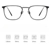 Retro Titanium Square Glasses Frame ST30020