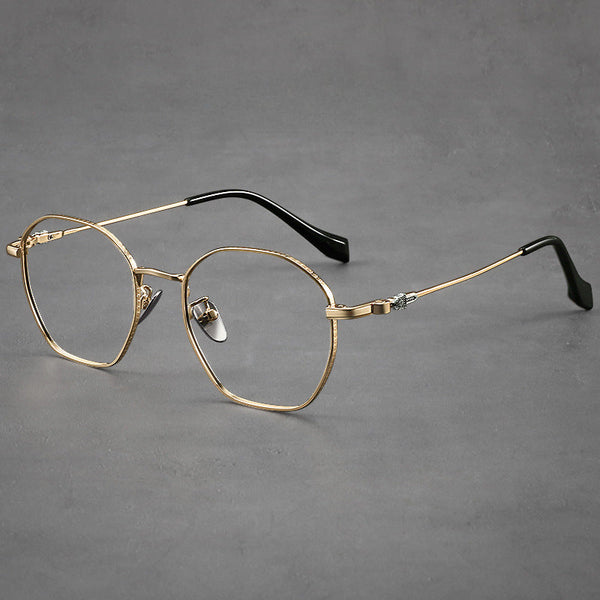 Titanium Geometric Glasses Frame ST 563