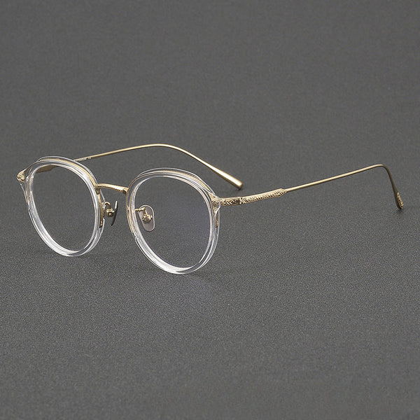 Varma Vintage Titanium Round Glasses Frame