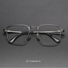 Hahn Business Square Titanium Double-bridge Glasses Frame