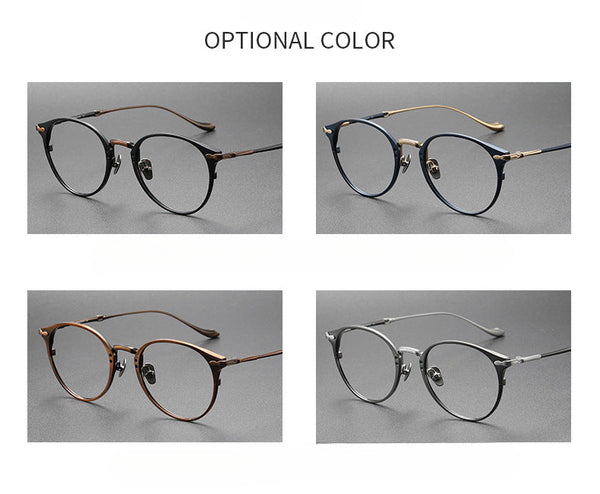Titanium Oval Glasses Frame M3112