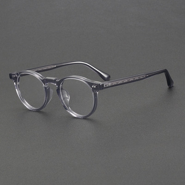 Lox Retro Oval Acetate Glasses Frame