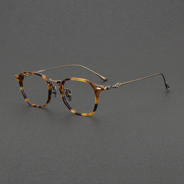 Soule Vintage Titanium Oval Glasses Frame