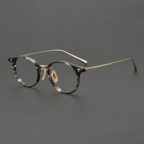 Herta Retro Oval Titanium Glasses Frame
