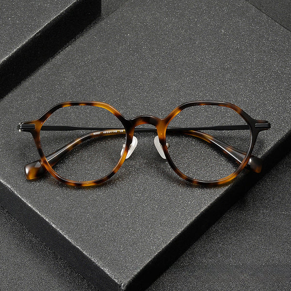 Wexler Vintage Titanium Round Glasses Frame