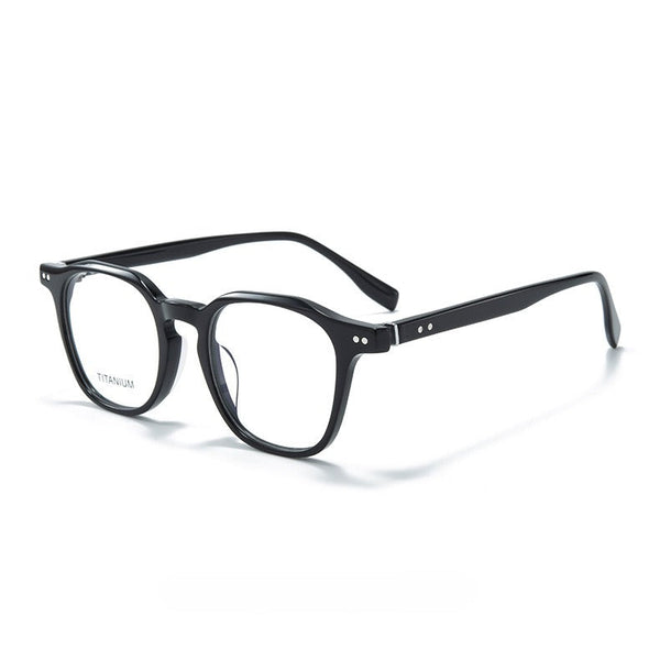 Milon Vintage Square Acetate Eyeglasses Frame