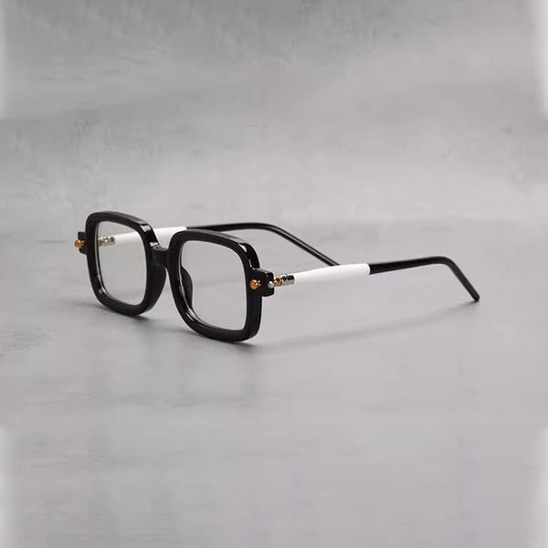 Wellington Vintage Retro Rectangle Acetate Optical Glasses Hyperopia Anti-Blue Light Reading Glasses