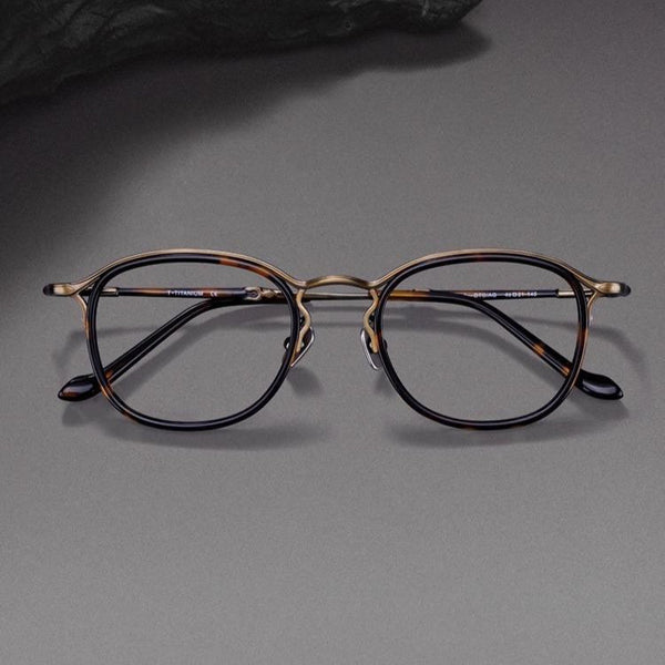 Randi Retro Titanium Square Glasses Frame