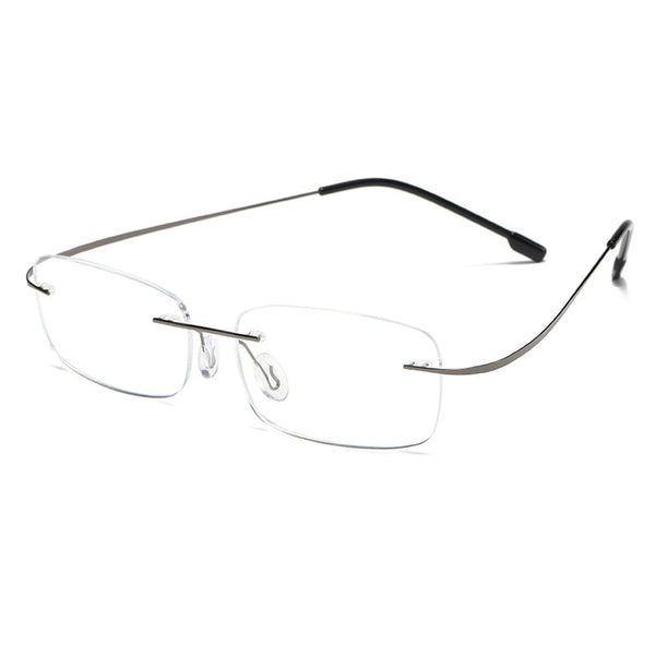 Titanium Anti-Blue Light Rimless Reading Glasses - CML1289