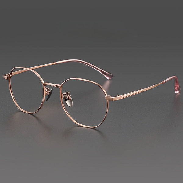 Titanium Geometric Glasses FrameST3931