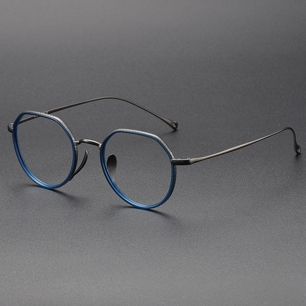 Titanium Geometric Glasses FrameKMN7310