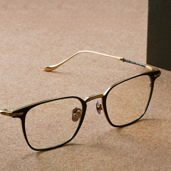 Olawt Retro Titanium Square Glasses Frame