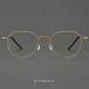 Duque Classic Geometric Titanium Glasses Frame