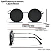 Adjustable Tint Polarized Round Sunglasses | ND9 Stepless 1-9 Gears