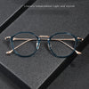 Schnurr Vintage Titanium Oval Glasses Frame