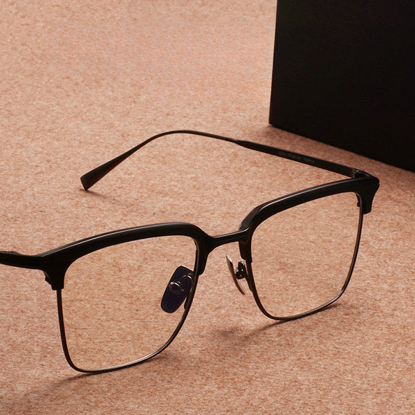 Winer Retro Titanium Square Glasses Frame