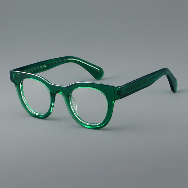 Klug Acetate Oval Retro Glasses Frame
